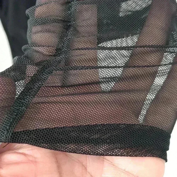 A Love Story Embellished Front Mock Turtleneck Bodysuit Size S - Picture 4 of 6